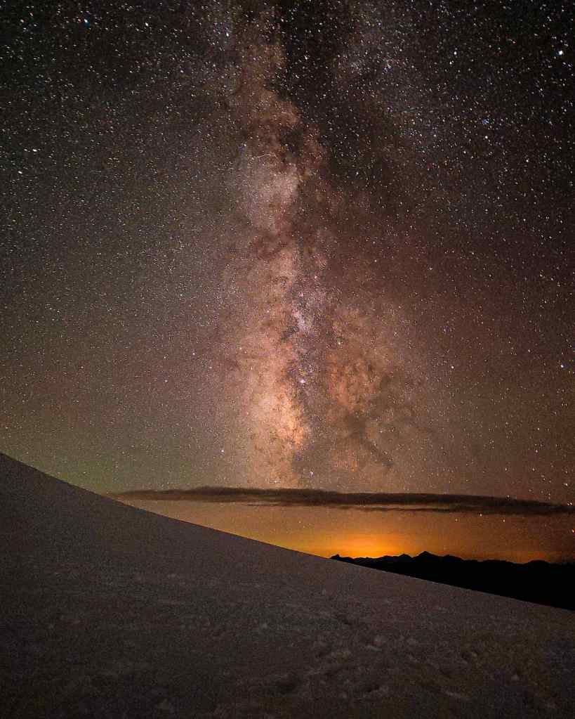 Milky way seen from Mount Kazbek.
