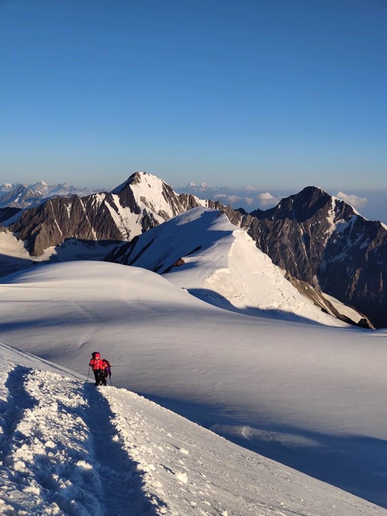 Views from Mount Kazbek summit.
