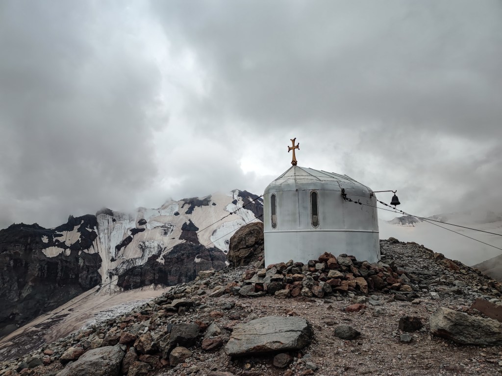 Betlemi Church on Mount Kazbek.