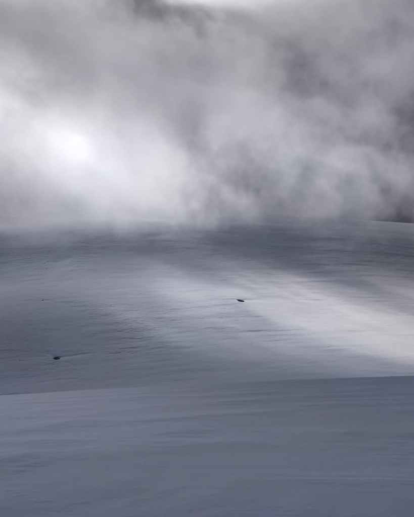 Crevasses on Kazbek glacier.