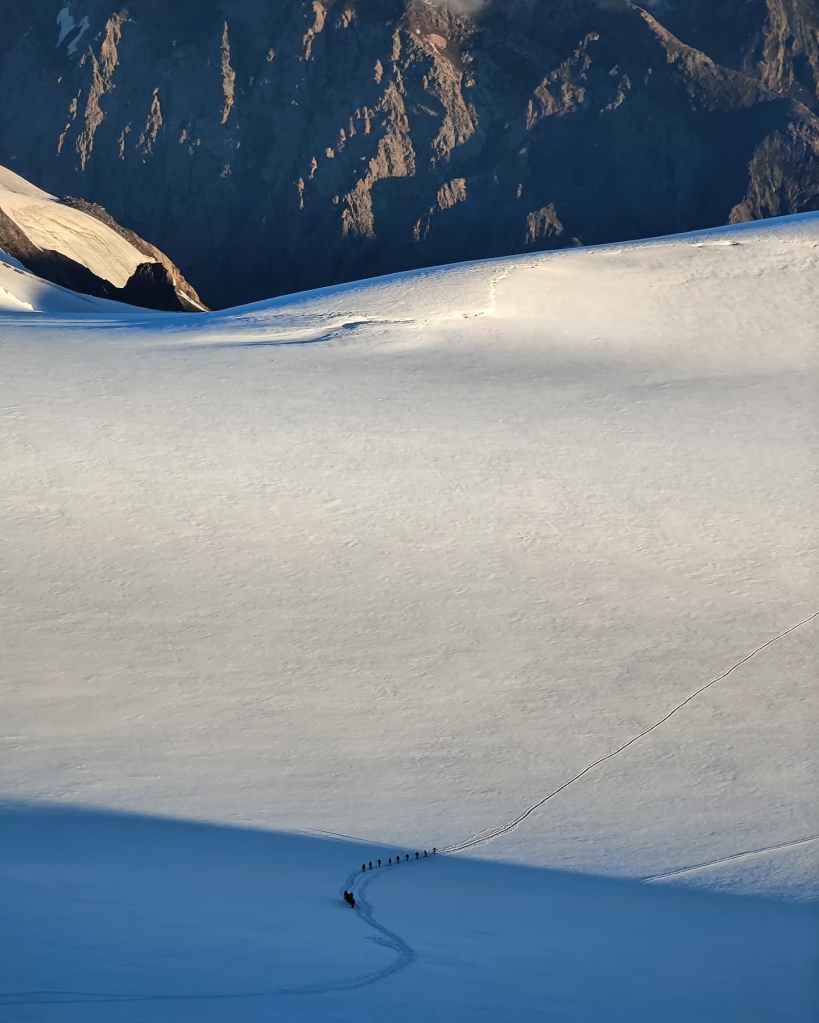 Views from Mount Kazbek summit.