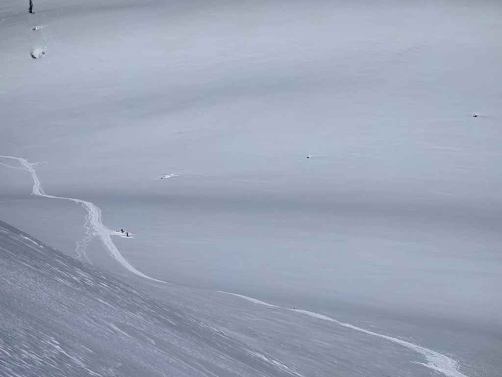 View of Mount Kazbek High Camp.