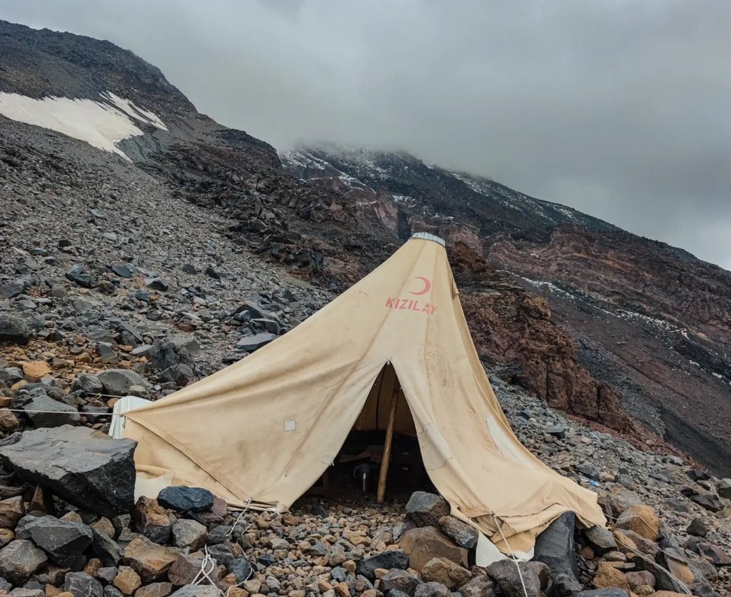 Abandoned High Camp on Mount Ararat.