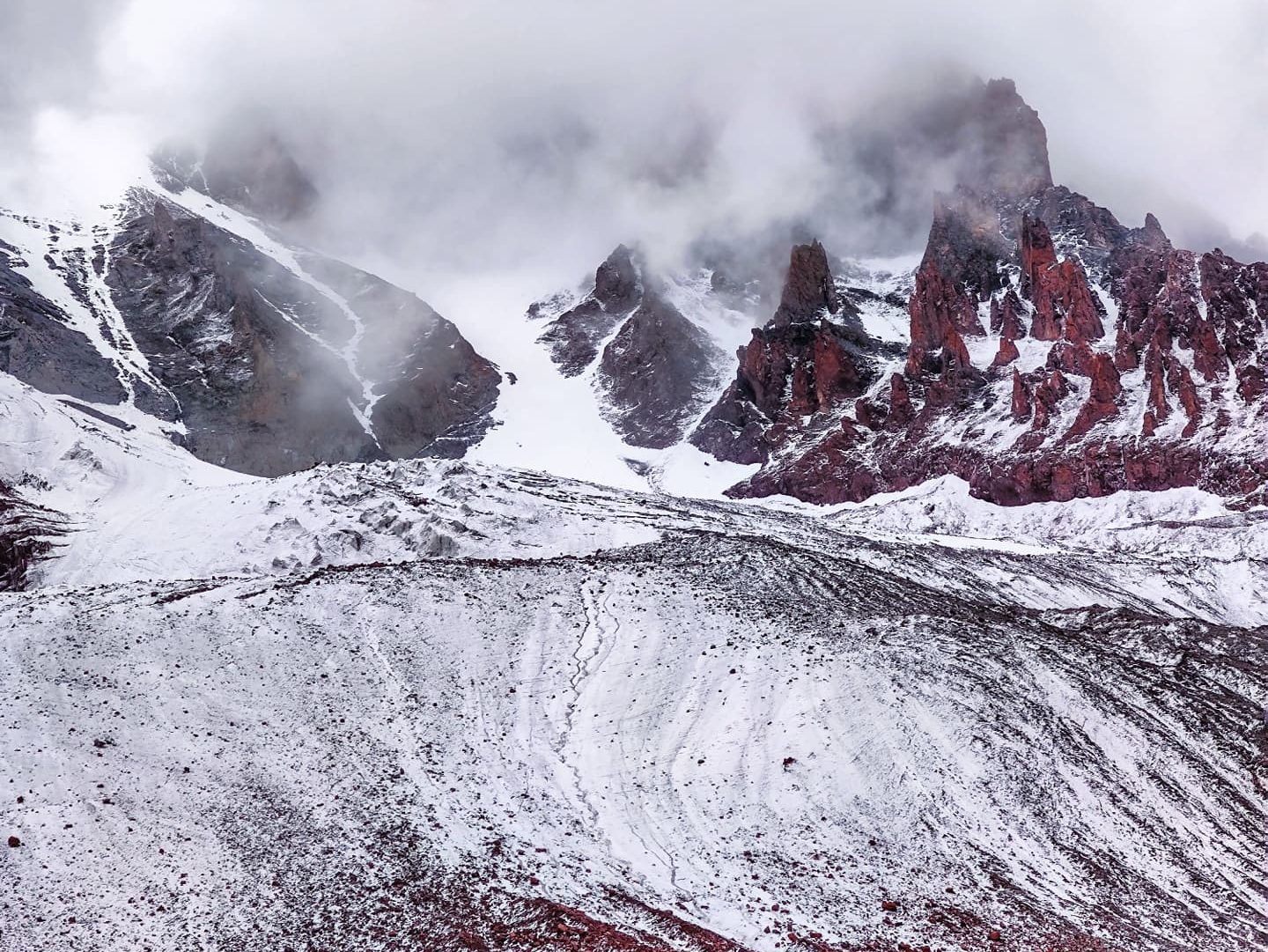 Mars landscapres on Kazbek.