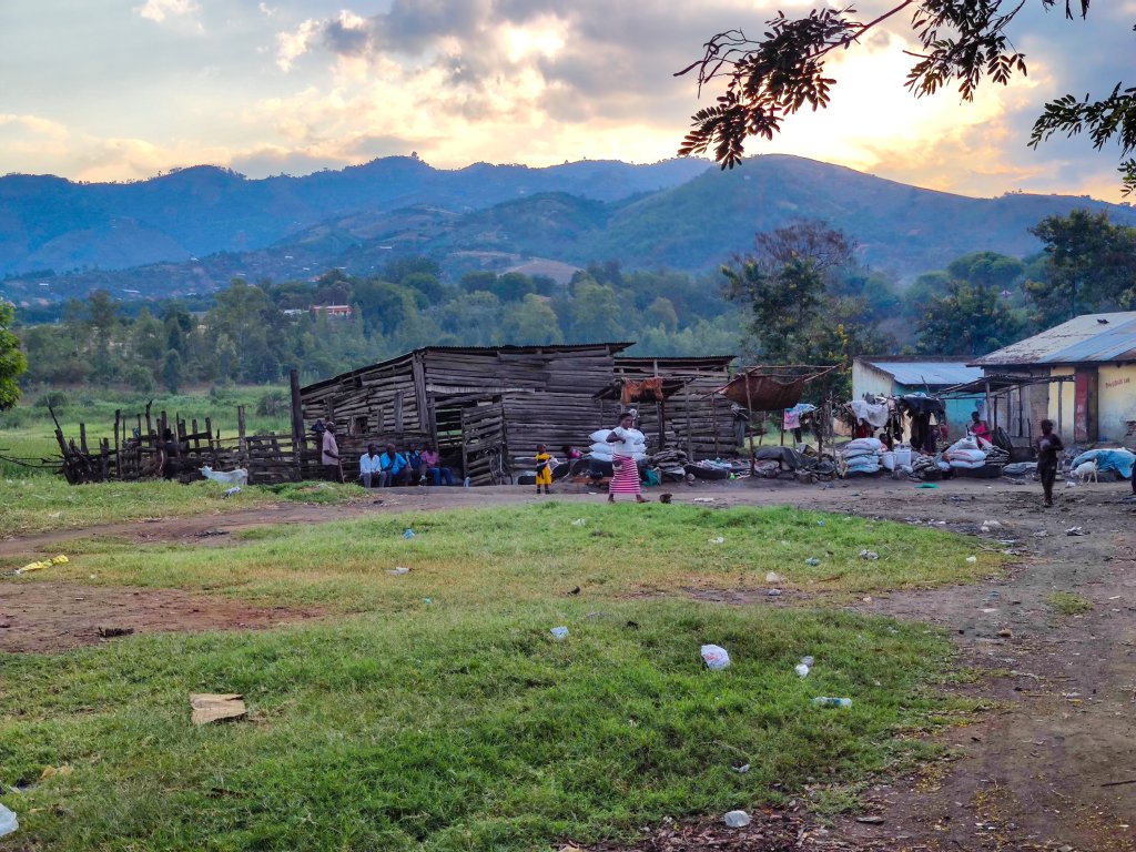Buildings in Kasese, Uganda.