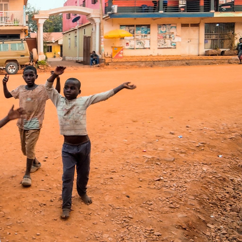 Street children of Kasese. Uganda.