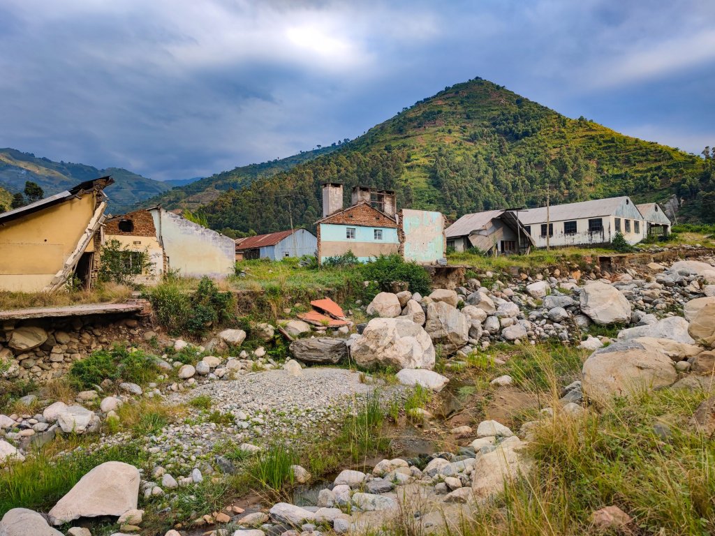 Flood in Kilembe, Uganda.
