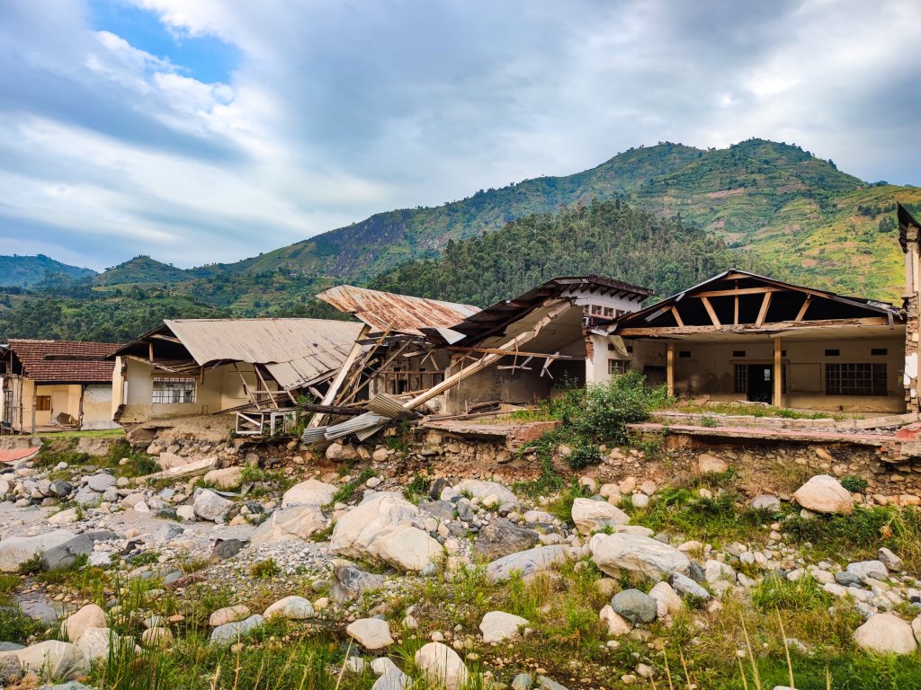 Flood in Kilembe, Uganda.